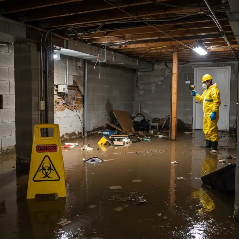 Flooded Basement Electrical Hazard in Pukalani, HI Property
